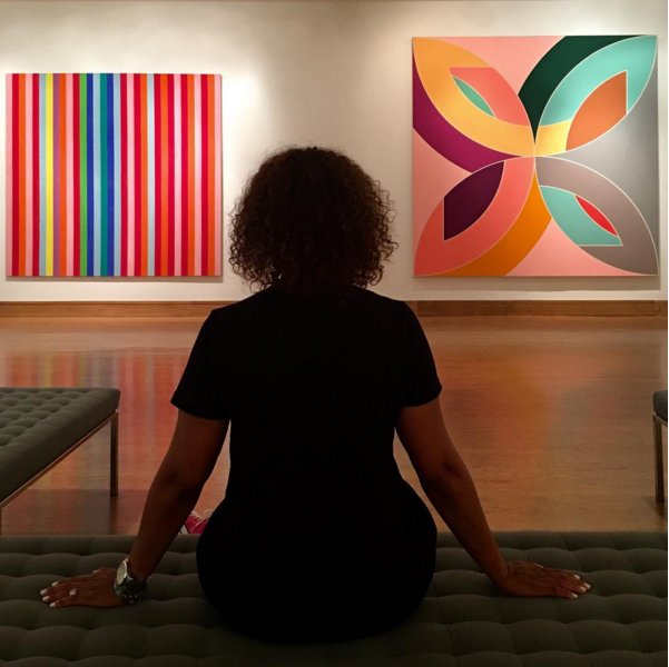 Join us this Sunday at 2-3PM for a Slow Art discussion on Frank Stella's Flin Flon VI!