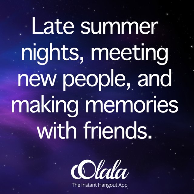 oOlalaApp's tweet photo. The #weekend is in full swing. Have you met someone new? Try #oOlalaApp for free today and make this #summer count! https://t.co/scGxKkxU2Y