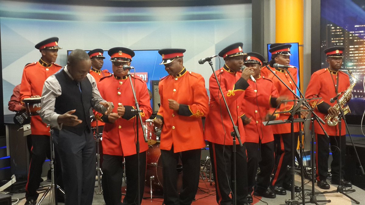 kdfinfo's tweet photo. Currently #MaroonCommandos performing @K24Tv #K24Wikendi @hassanmugambi @IamIshaChidzuga @ahmedbhalo #CharonyiNiWasi https://t.co/coKTyFO4vB