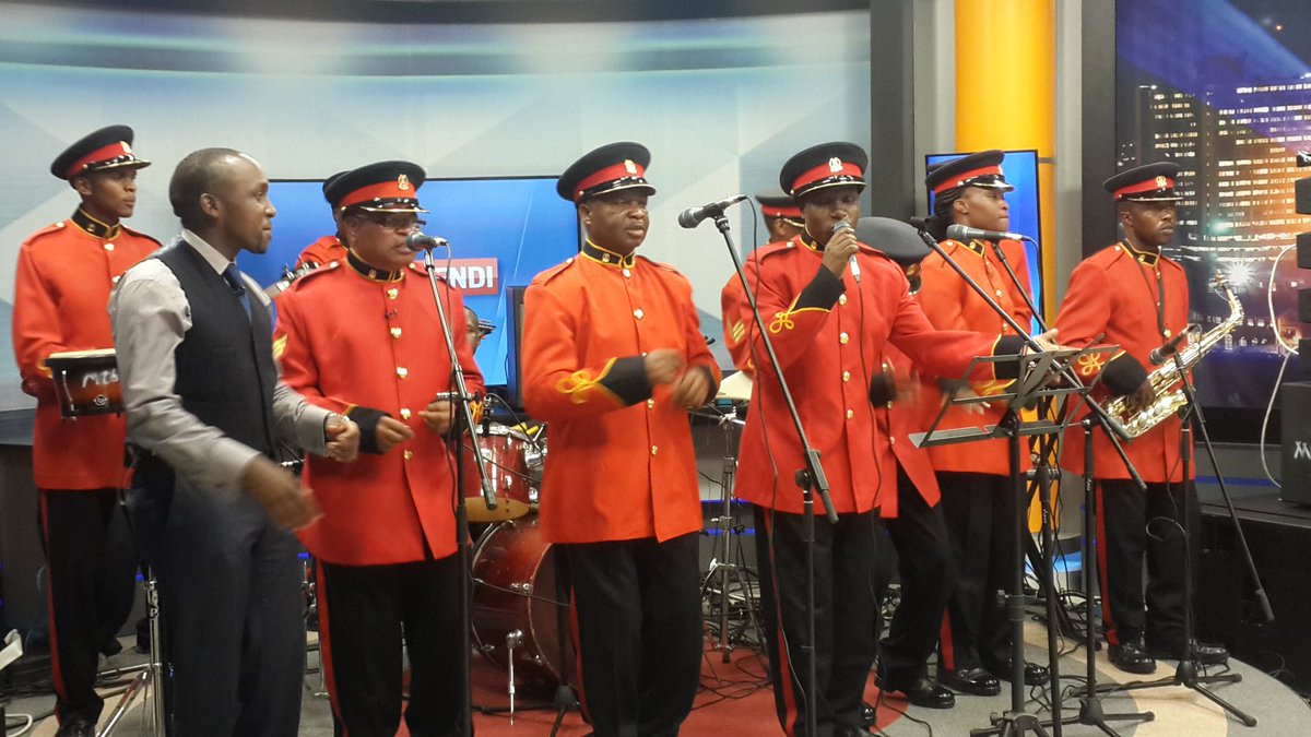 kdfinfo's tweet photo. Currently #MaroonCommandos performing @K24Tv #K24Wikendi @hassanmugambi @IamIshaChidzuga @ahmedbhalo #CharonyiNiWasi https://t.co/coKTyFO4vB