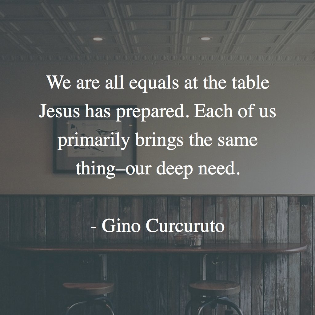 TheTableNet's tweet image. Fantastic quote from TTN Network Director, @GinoC! #FreeToRest #SlowDown