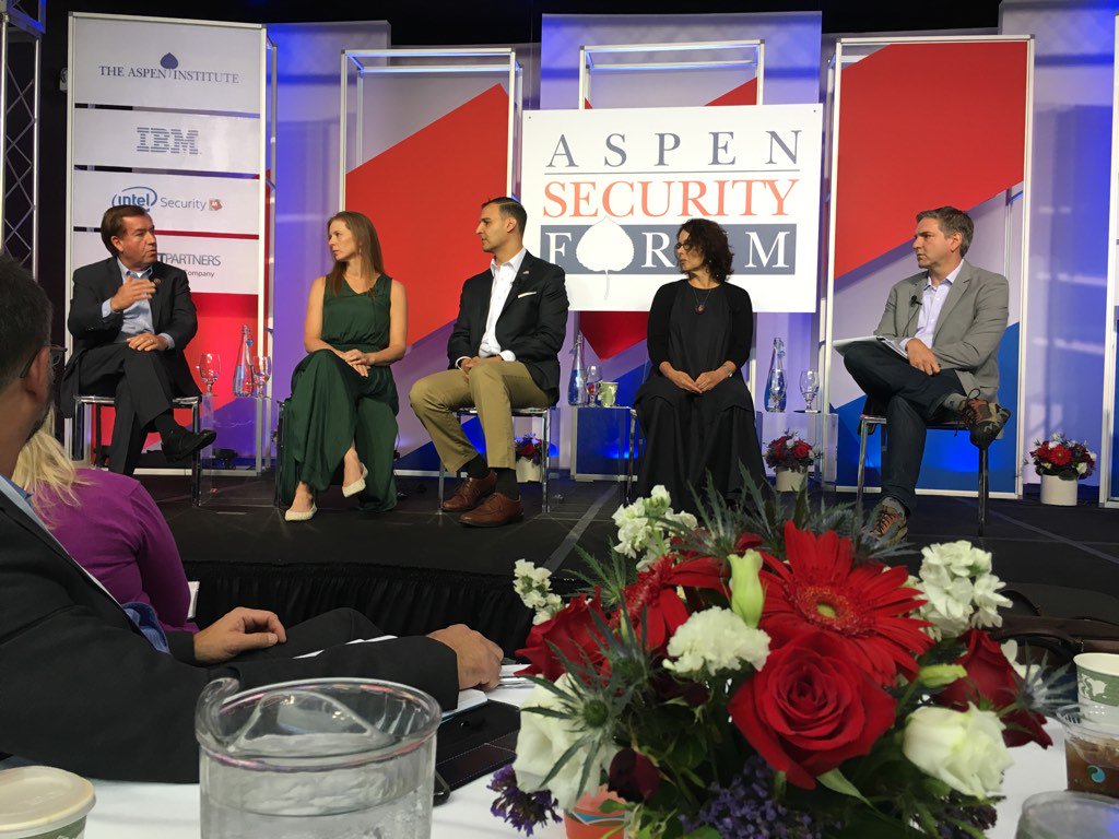 Great dialog in countering violent extremism at #AspenSecurity incredibly challenging problem.