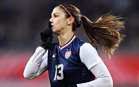 Alex Morgan: "Give a man a woman who loves football, and he will be happy for a lifetime."