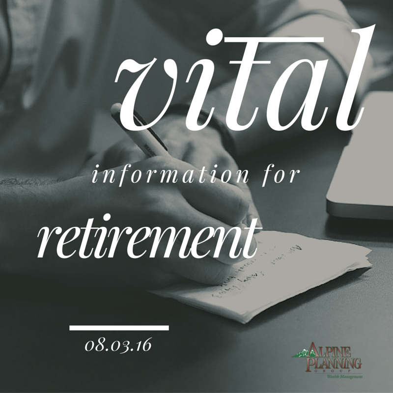 APGDenver's tweet photo. Find out the #Vital information that you need to plan for #retirement. #PlanAhead https://t.co/APAzuPyr1E https://t.co/8nqrZKaAyN
