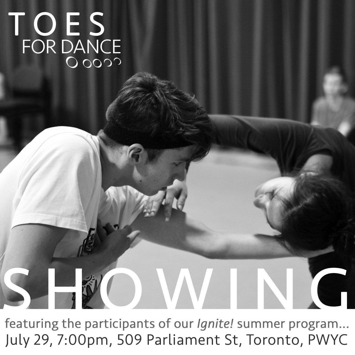 CCDTDance's tweet photo. Don't miss the Open Showing of our IGNITE 2016 students tonight @ 7pm 509 Parliament St. #CCDTDance @TOESFORDANCE https://t.co/undWwWgRxq