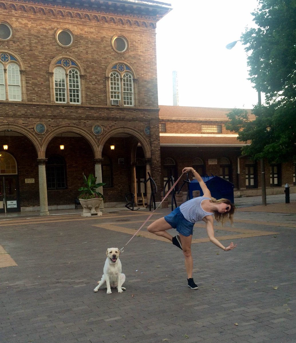 stldancetheatre's tweet photo. Emily Bakerโs dog Bella loves dancing with Mommy in Soulard! #adoptadancer #stldance https://t.co/2we5qnGop6