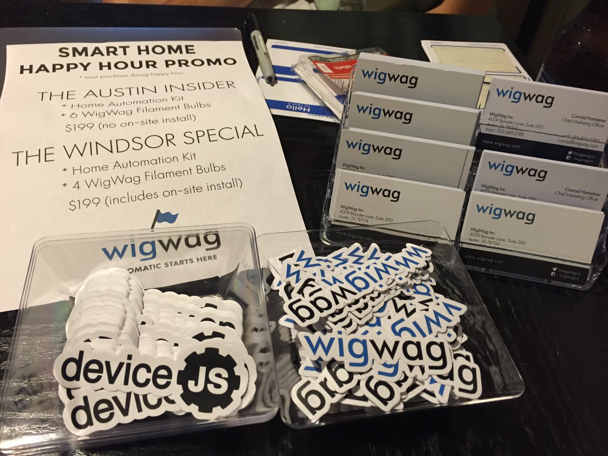 WigWagJess's tweet photo. Great night of conversation and home automation at the Smart Home Happy Hour at @OntheLakeApts yesterday! @WigWagCo https://t.co/4BWmltdOTM