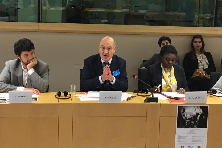 ExileButHope's tweet photo. In E.U Parliament we highlights  Human rights violation in Karachi.
Invited by Gariwo (NGO) and the MEPs of (S&amp;D) . https://t.co/XjXDU1KgaT