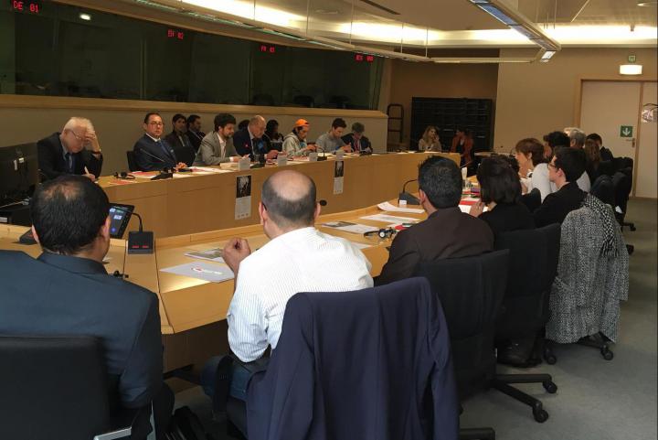 ExileButHope's tweet photo. In E.U Parliament we highlights  Human rights violation in Karachi.
Invited by Gariwo (NGO) and the MEPs of (S&amp;D) . https://t.co/XjXDU1KgaT