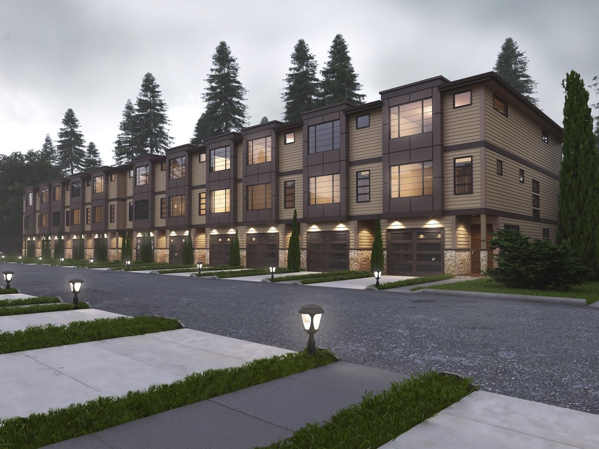 Castle Townhomes #architecture #design #color #exteriordesign #exterior #modern #contemporary #urbandesigncenter