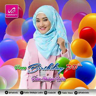 Halooo <a href="/FatinSL/">Fatin Shidqia Lubis</a> 😘 Ciee ulg thn Happy Birthday 20th tin! Keep humble to all <a href="/Fatinistic/">Fatinistic OFFICIAL</a> n sukses trs 😘 #HBD20thFATIN