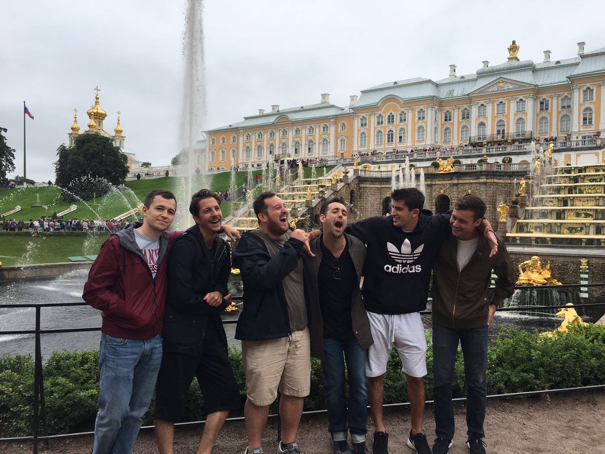 brighten_HQ's tweet photo. Team Brighten is back from Russia! Here's us being #basicbetches https://t.co/6QQYDxZooY