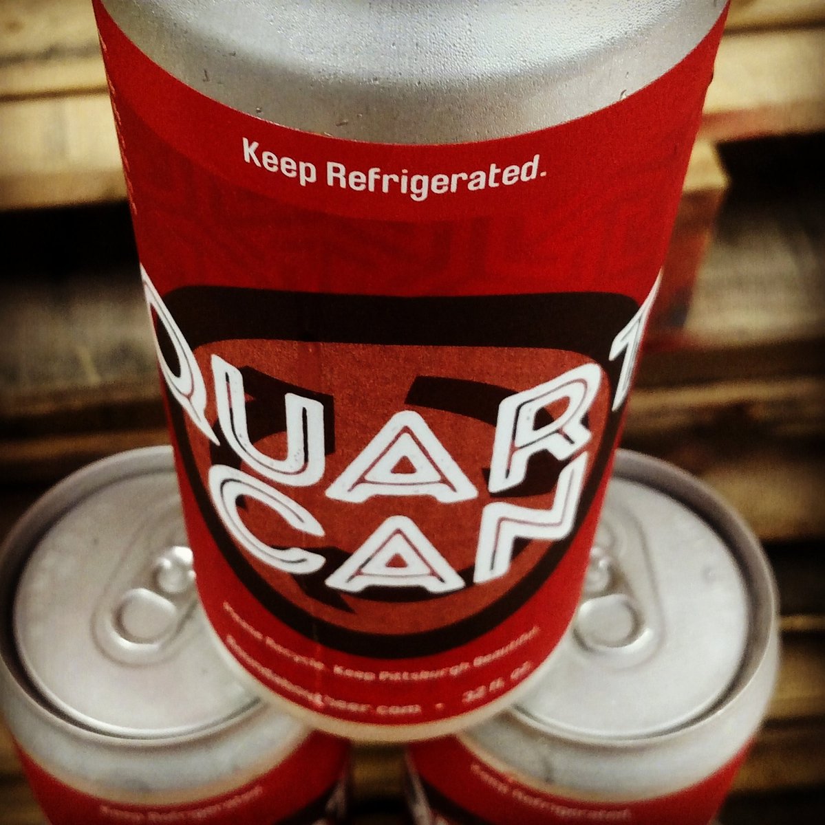 Purged/pre-filled 32oz Quart Cans ready for the weekend.  Ginga Wheat &amp; She'll be RYEght IPA are our current choices