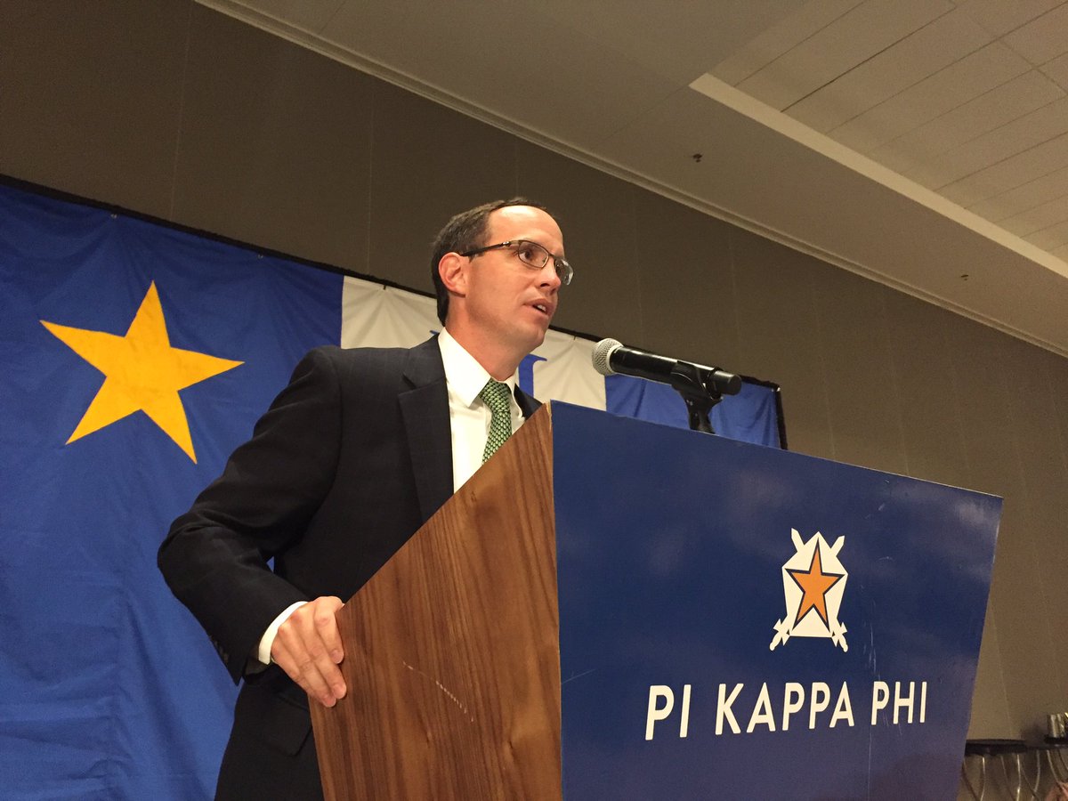 Judson Horras, President &amp; CEO of the <a href="/nicfraternity/">North American Interfraternity Conference</a>, speaking on the future of fraternities. #SC55