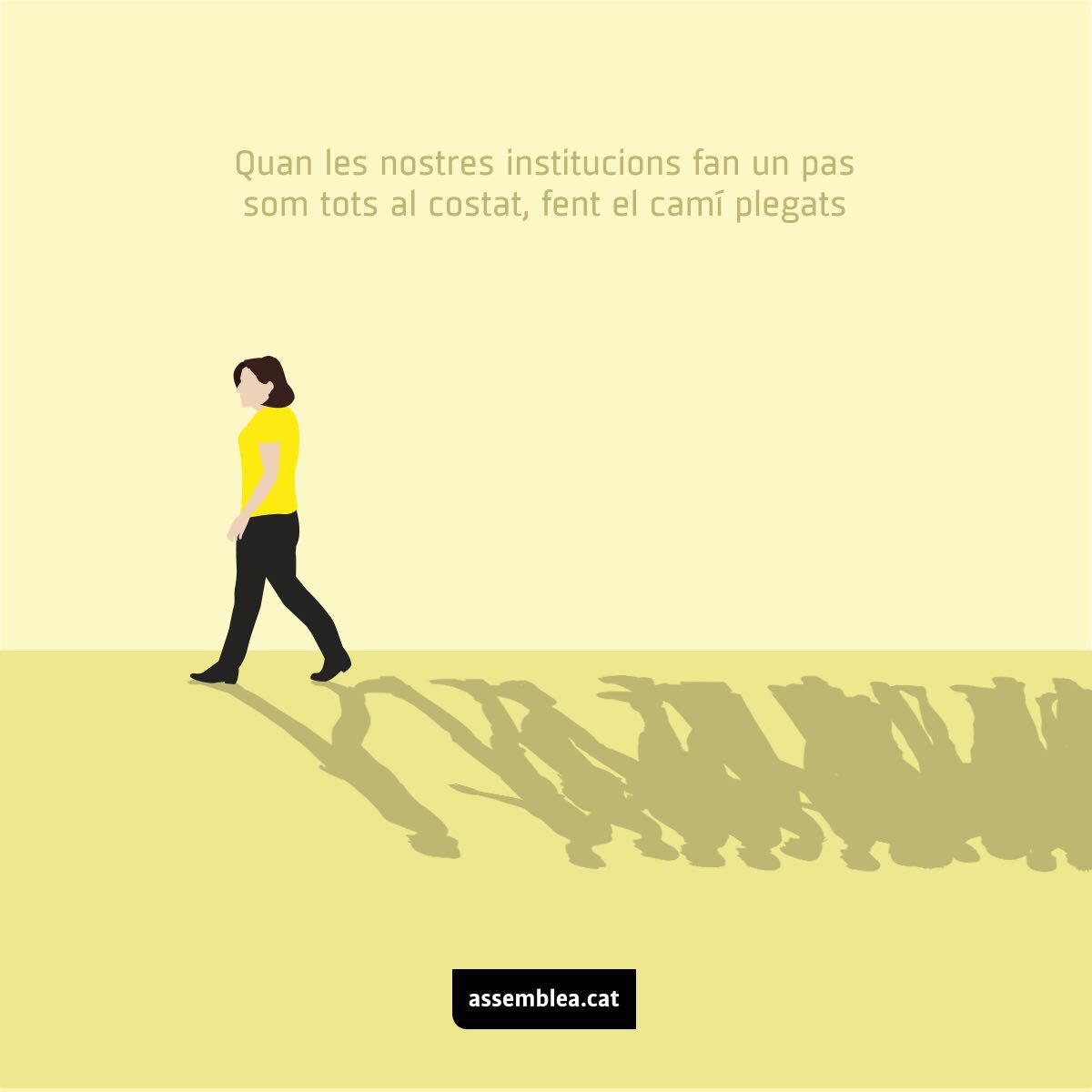 Estem fent el camí junts, <a href="/ForcadellCarme/">Carme Forcadell Lluís</a>. Som tots al costat