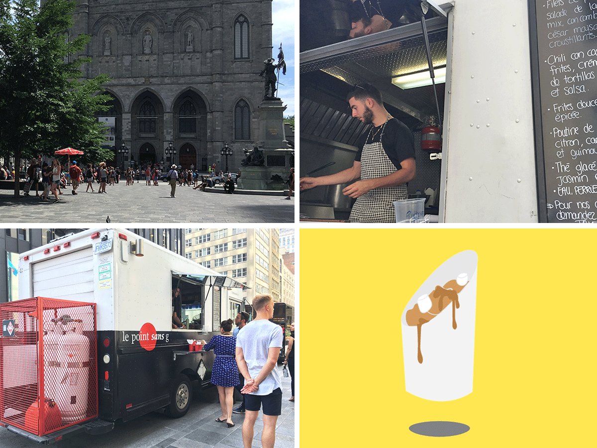 designshopp's tweet photo. .@lepointsansg #foodtruck was at Place d’Armes today. We tried their #dessert #poutine and it was worth the wait! https://t.co/ynC91FcJTE