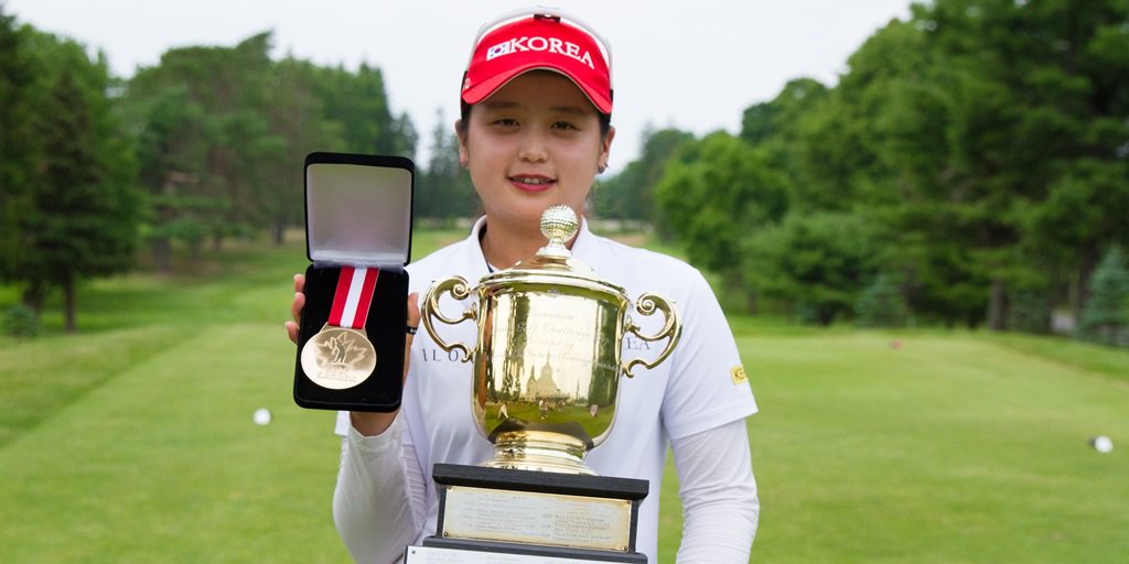 GolfCanada's tweet photo. Congratulations to the 2016 #CDNWAm champion Hye-jin Choi! https://t.co/AvrBoCDfr7