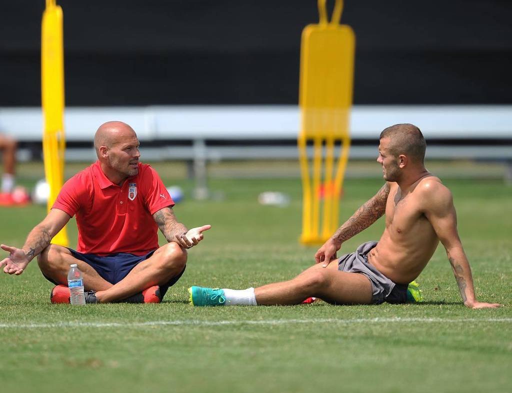 JackWilshere's tweet photo. Learning from the best ⚽️ https://t.co/kjnYOKl77L