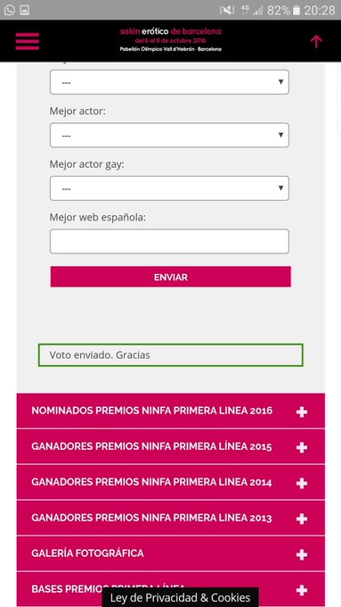 Para tener la foto teneis que votar y mandarme la captura del voto y esta. LAS DOS!!!! SI NO... NO VALE