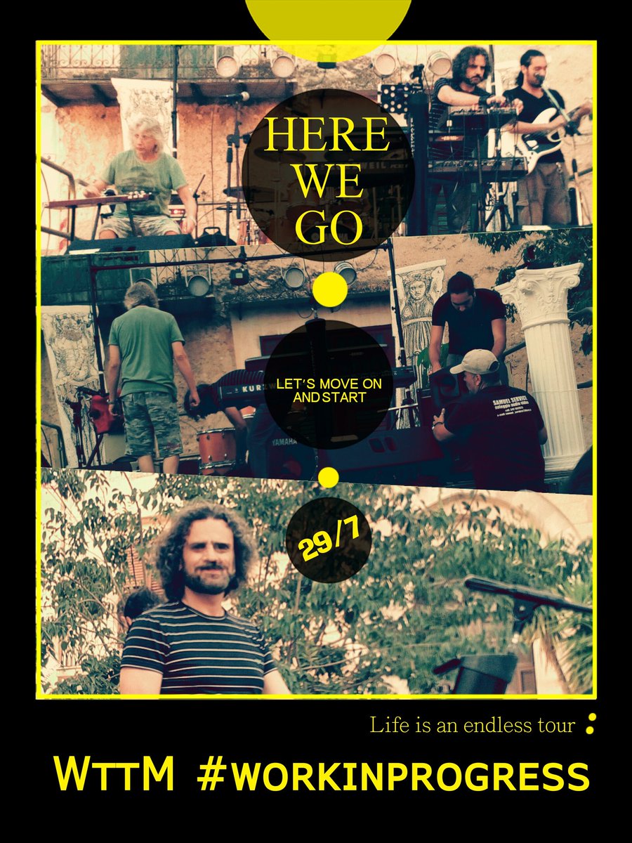 WTTMachine's tweet image. Life is an endless #tour! 
WttM #workinprogress for the #music #night!
#PinkFloyd #np in #sancipirello