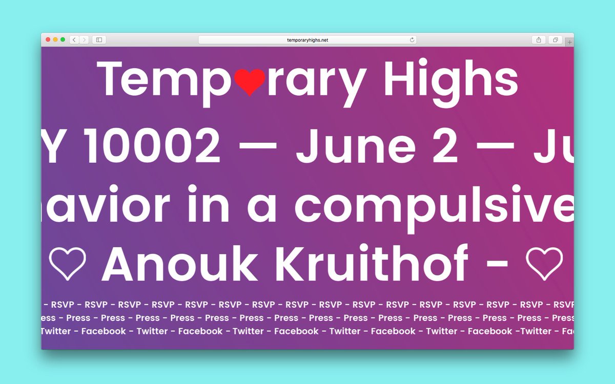 bitforms's tweet photo. It's the last weekend to stop by #TemporaryHighs! Closing 7/31 https://t.co/F74eFSmjPx https://t.co/0AuFlojMnF