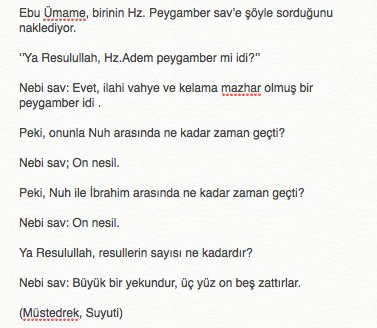 RaufAtillaPolat's tweet photo. ''Ya Resulullah, resullerin sayısı ne kadardır?

Nebi sav: Büyük bir yekundur, 315 zattırlar…'' https://t.co/LFRR5bFp97