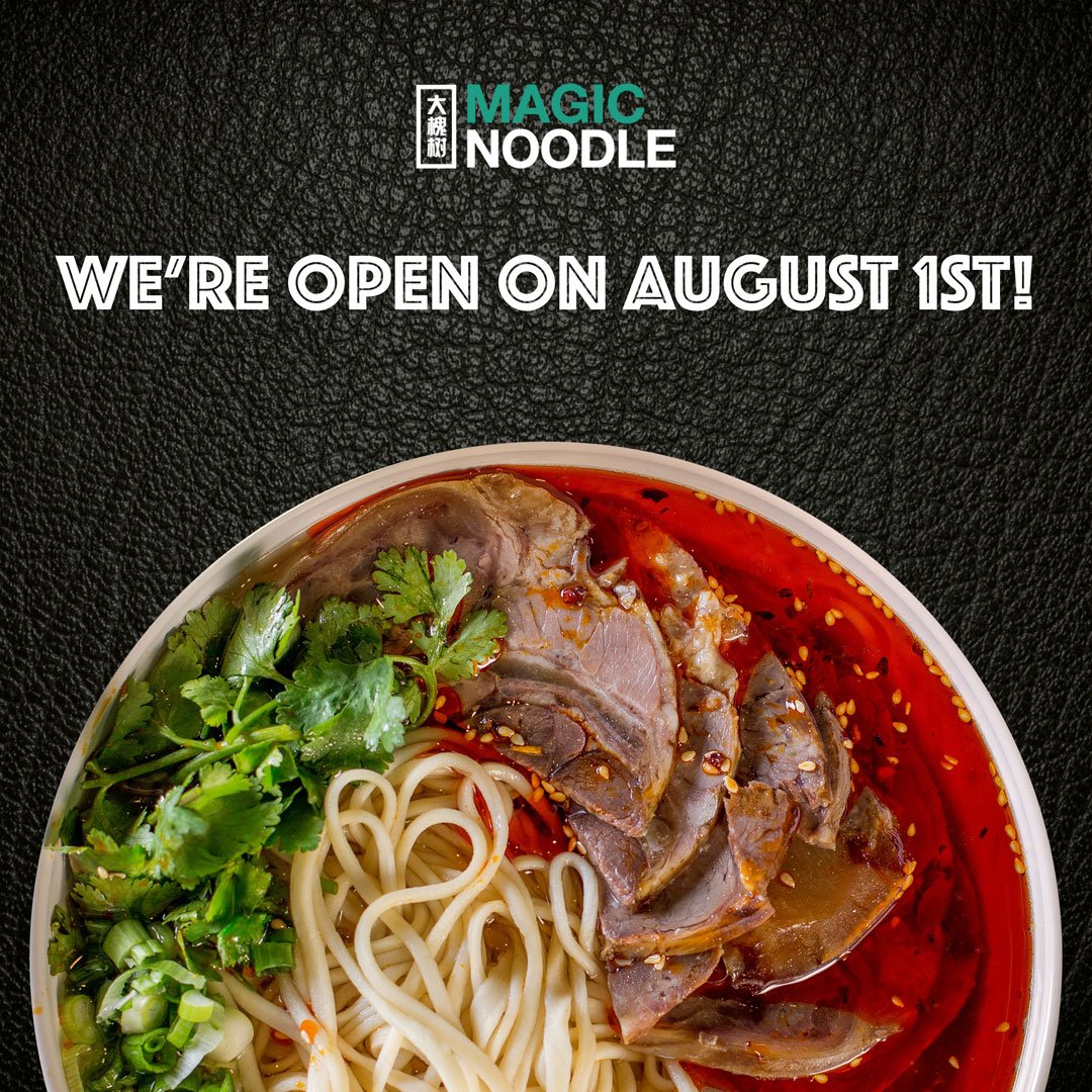 MagicNoodle_Inc's tweet photo. Have a wonderful long weekend! In case you are hungry, we open on Monday. Try our signature Magic Beef！ #MagicNoodle https://t.co/f5fMWSoX6d