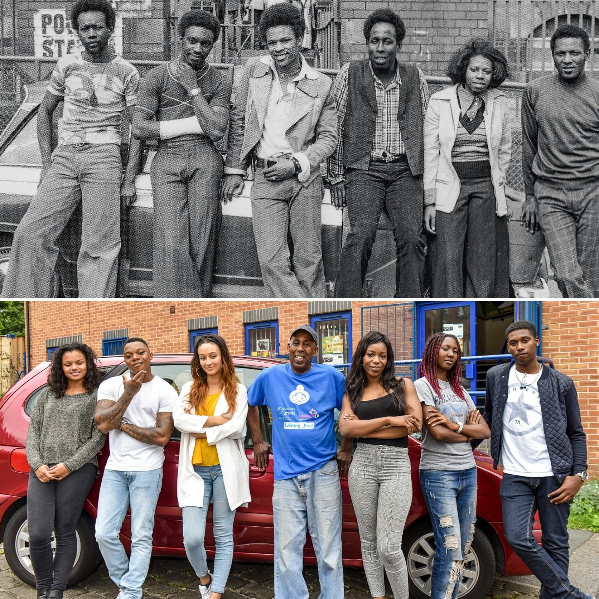 CarnivalLeeds's tweet photo. #FBF 1974 uber cool #CarnivalCommittee &amp; 2015 #newgeneration carnivalists on our  #Design&amp;Deliver shadowing scheme https://t.co/XsHGMZLlIK