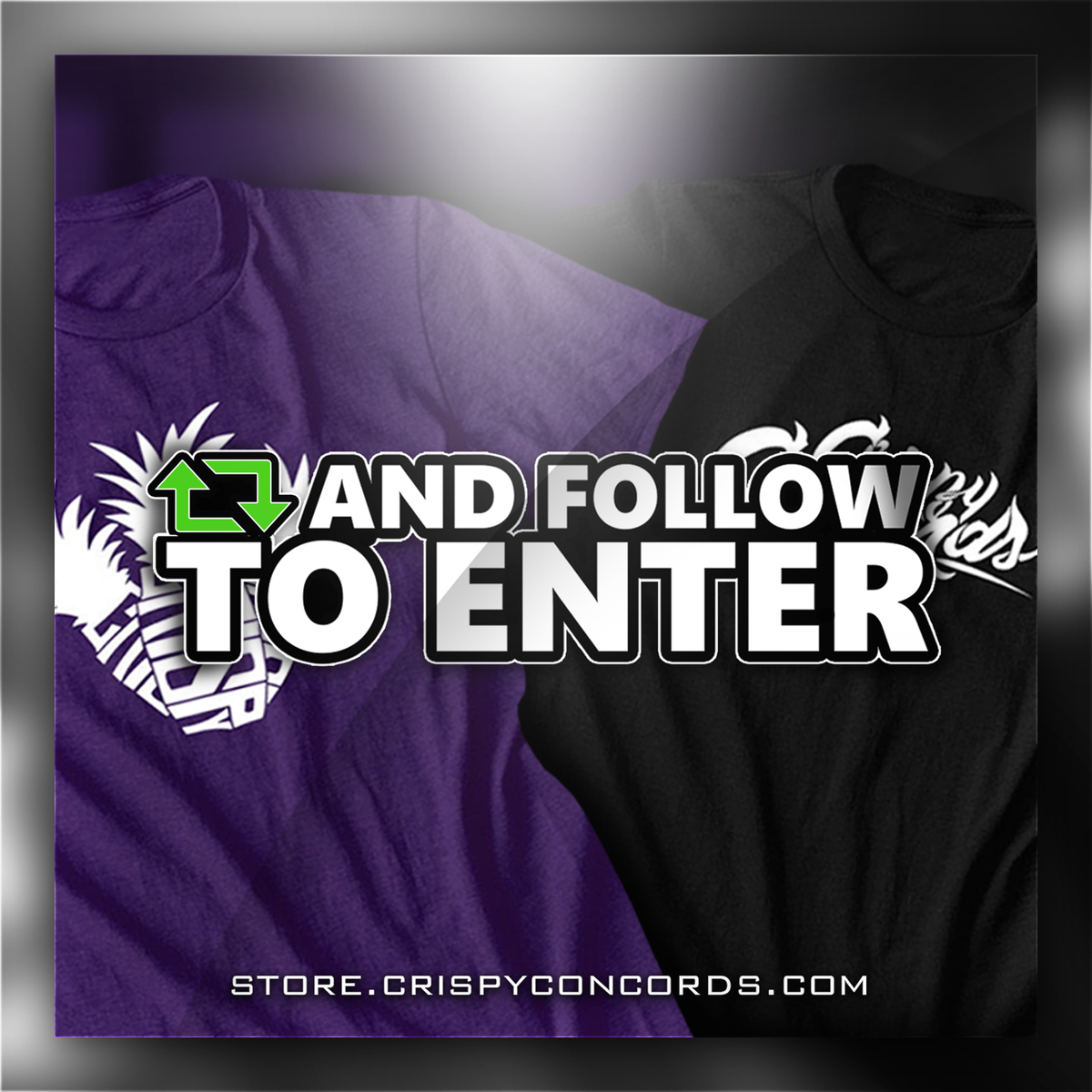Crispy's tweet photo. GIVING AWAY 2 OF MY BRAND NEW SHIRTS
RT &amp; FOLLOW TO ENTER!
Giveaway Ends 8/15

Shirts from ► https://t.co/ogkI9MjQFF https://t.co/XjqHFqUOrm