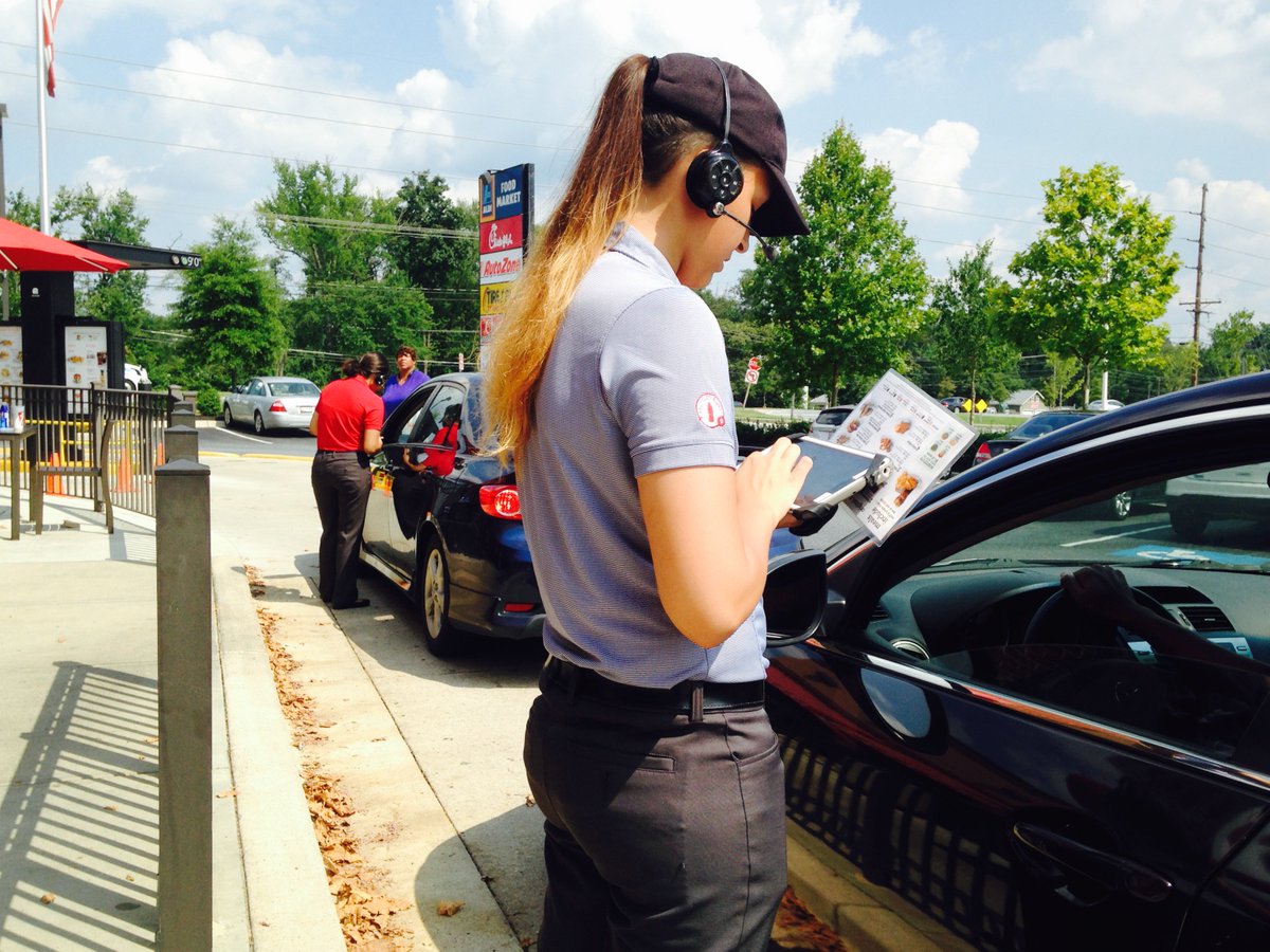 Don't feel like getting out in this weather? Don't! 
Our team members can take your order right outside your window!