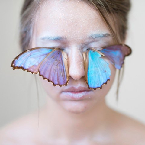 laurieschechter's tweet photo. Kristen Hatgi, "Blue Butterfly Lashes," Pigment Print , 2015. @MuseeMagazine https://t.co/bDib4vcHwZ #robinrice https://t.co/z2lX90WbI7