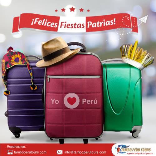 Alista maletas que es tu oportunidad de no parar de viajar ;). 
Más información aquí: tamboperutours.com