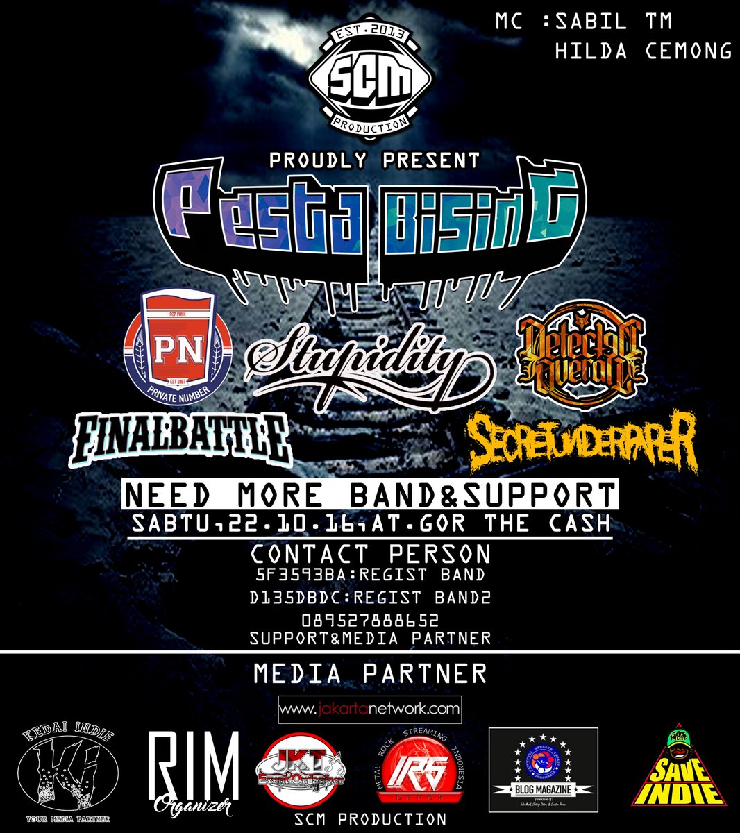 KILL OF ME (@killofme05) on Twitter photo PESTA BISING 22-10-2016 at <a href="/gorthecash/">GOR THE CASH</a> <a href="/Stupiditos_/">STUPIDITY 25</a> <a href="/pnprivatenumber/">Private Number</a> <a href="/DetectedOverall/">DETECTED OVERALL</a> <a href="/Official_FBHC/">FINAL BATTLE HC</a> <a href="/killofme05/">KILL OF ME</a> PESTA BISING 22-10-2016 at <a href="/gorthecash/">GOR THE CASH</a> <a href="/Stupiditos_/">STUPIDITY 25</a> <a href="/pnprivatenumber/">Private Number</a> <a href="/DetectedOverall/">DETECTED OVERALL</a> <a href="/Official_FBHC/">FINAL BATTLE HC</a> <a href="/killofme05/">KILL OF ME</a>