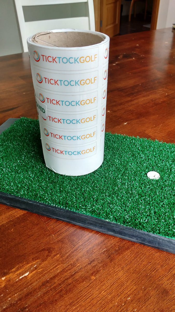 Very exciting ... got my new labels from discountstickerprinting.co.uk - launching TickTockGolf with Amazon FBA!