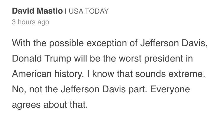 saving_dixie's tweet photo. Another idiot displaying their astounding lack of historical knowledge. USA Today will hire anyone. @DavidMastio https://t.co/9mfvTHg3en
