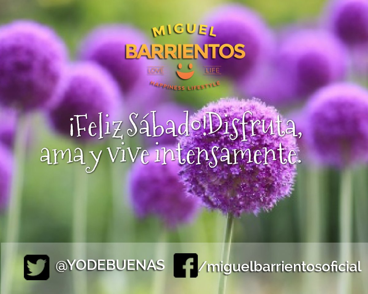 YODEBUENAS's tweet photo. Disfruta, ama y viven intensamente y ten un #FelizSabado https://t.co/7tY7F8vsnM