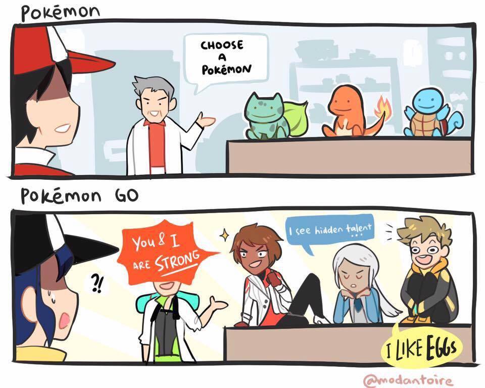 PokemonGoNews's tweet image. Choosing your #PokemonGO Team might be more important than choosing your starter Pokémon! Art by @modantoire.