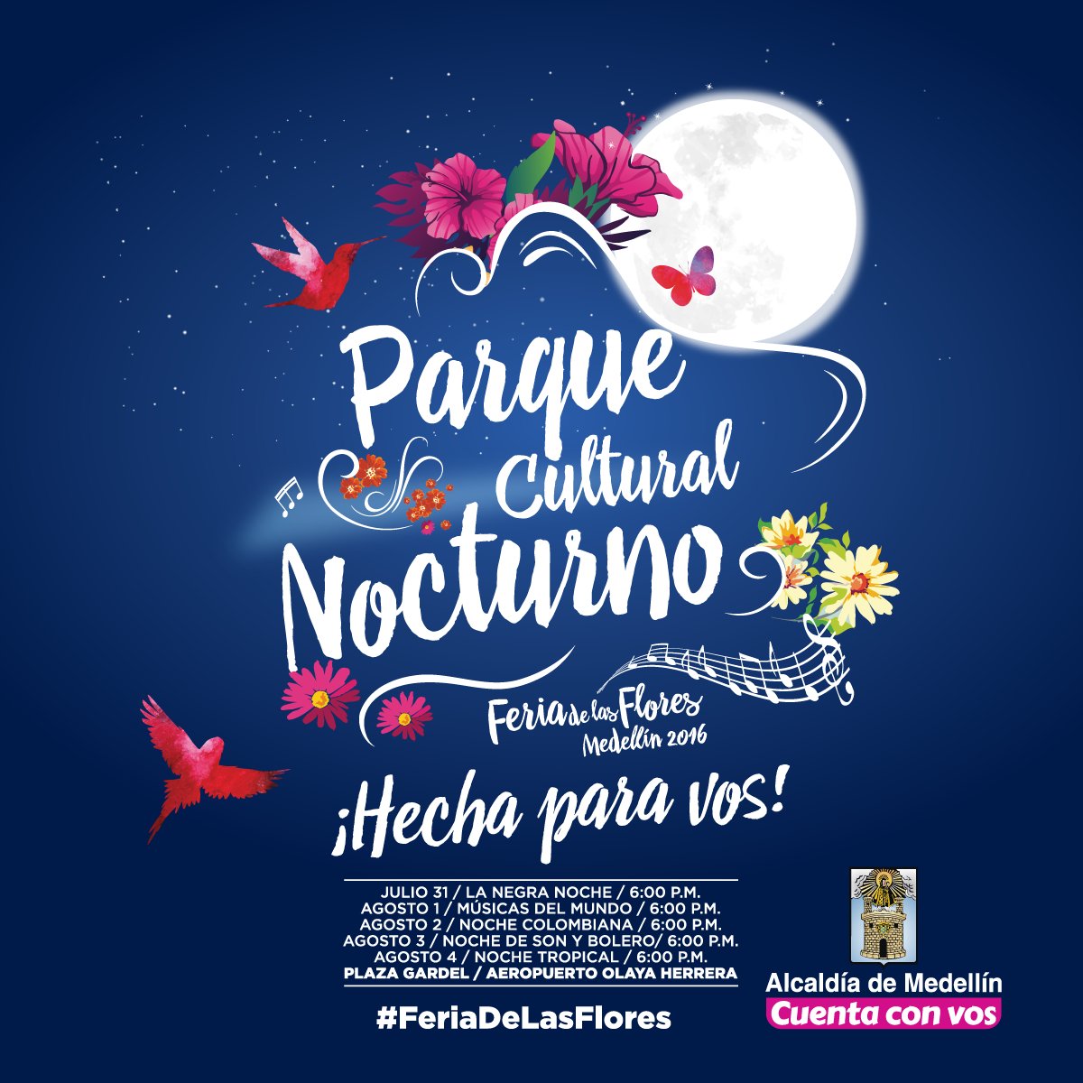 TrasnocheLab's tweet photo. @pluZtaller En la plaza Gardel a partir del 31 de julio #activamoslaNoche #FeriaDeLasFlores #Medellin #fiesta https://t.co/3Q8EXsIFKg