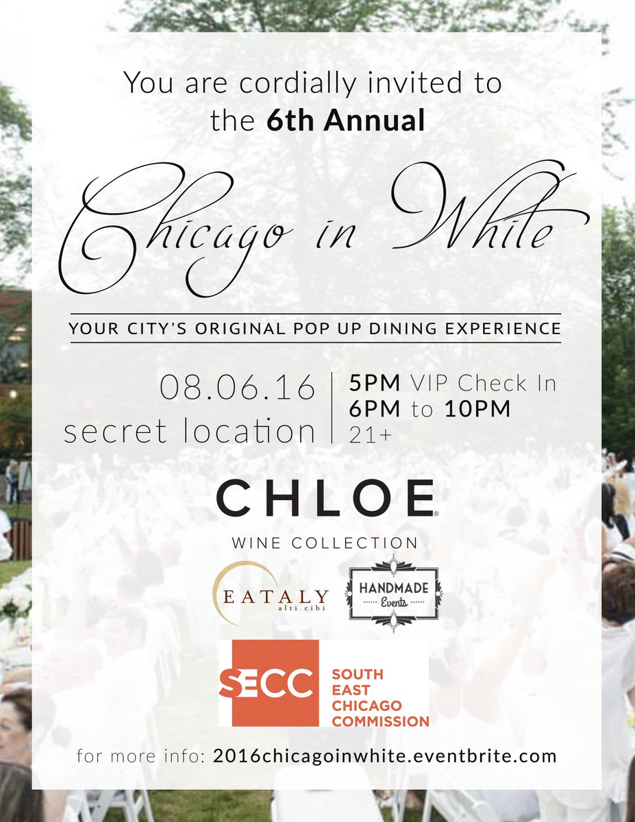 wearetheglu's tweet photo. Join @LUXMGMT for the Chicago in White event! https://t.co/hdsl5YGW8a @EatalyChicago @handmadevents @SECC_Chicago https://t.co/pFR7tchUFG