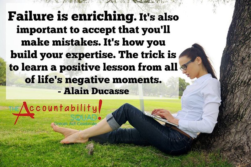 debbieogrady's tweet photo. Failure is a way to learn what not to do!  #Accountability https://t.co/U9vRsmLoqh