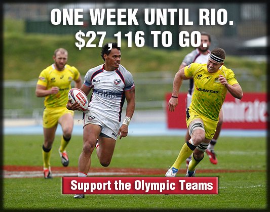 RUGBY FANS: 1 week until @Rio2016_en! @TeamUSA needs your help to reach their $50,000 goal: bit.ly/usartdonate