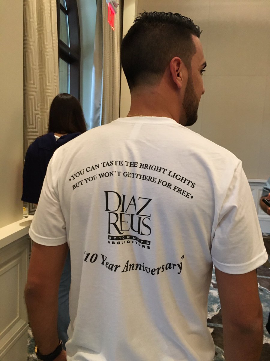 KarelSuarez_Esq's tweet photo. Looking forward to a great weekend with my future coworkers and celebrating 10 years of @DiazReusTarg https://t.co/AnLGdtUVIv