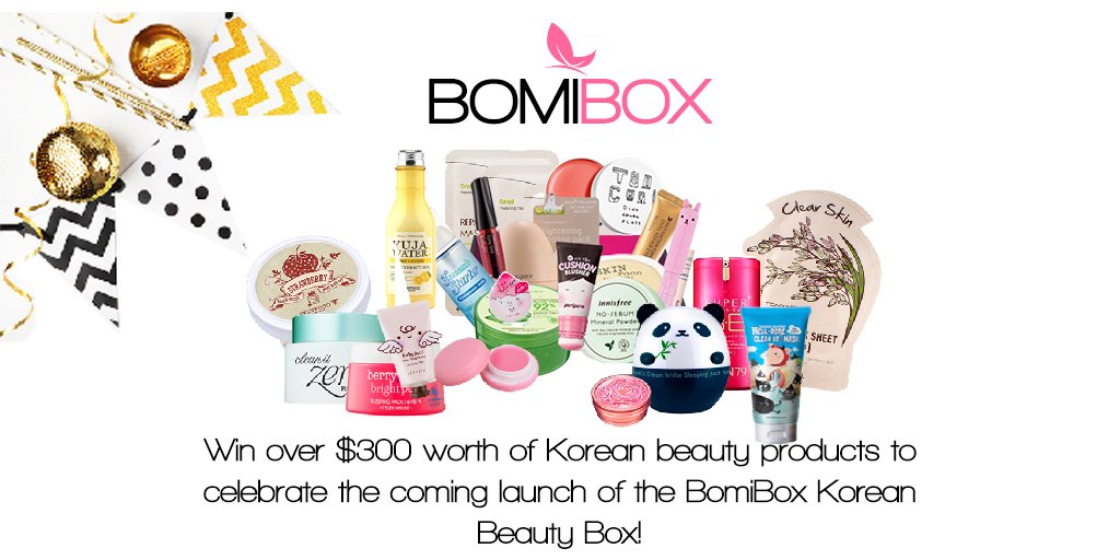 Win over $300 of Korean Beauty products. Enter here: bomibox.com/index.php/give… … #kbeauty #beauty #KCON16LA #giveaway