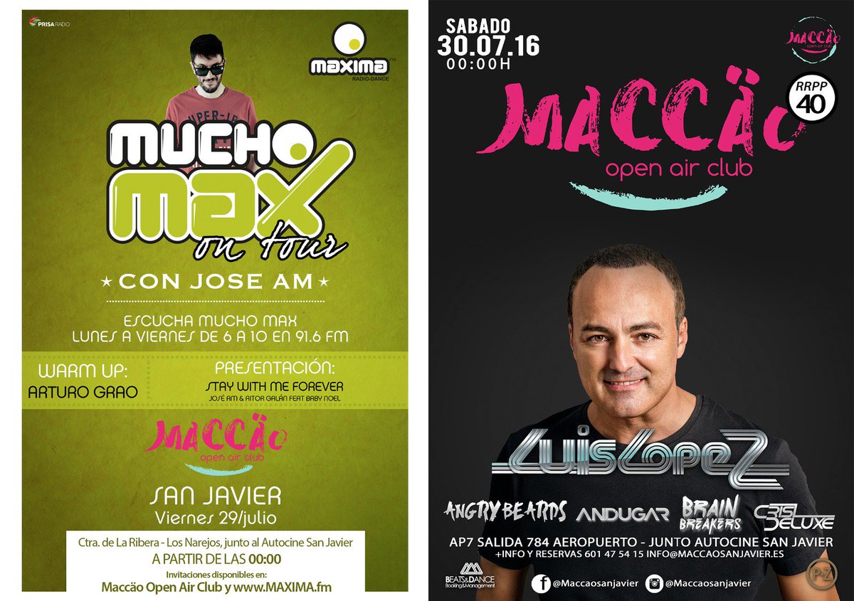 MACCAO_FLYER's tweet photo. @MaximaFmMurcia @MACCAO_FLYER @JoseAMdeejay @Arturograo1 @mucho_max Lo petamos https://t.co/uafK1v1ga1