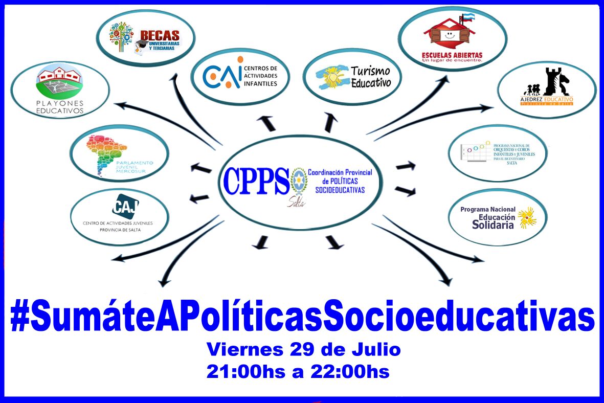 #SumáteAPolíticasSocioeducativas en toda #Salta Fortaleciendo las Trayectorias Educativas y Escolares!