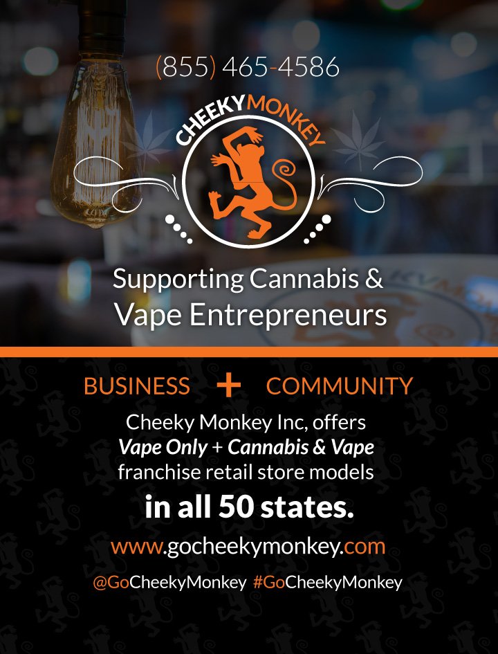 CheekyMonkeyGo's tweet photo. Cheeky Monkey™’s advantage is providing retail space to diverse market categories relating to cannabis and vape. https://t.co/ApLToBbU4H
