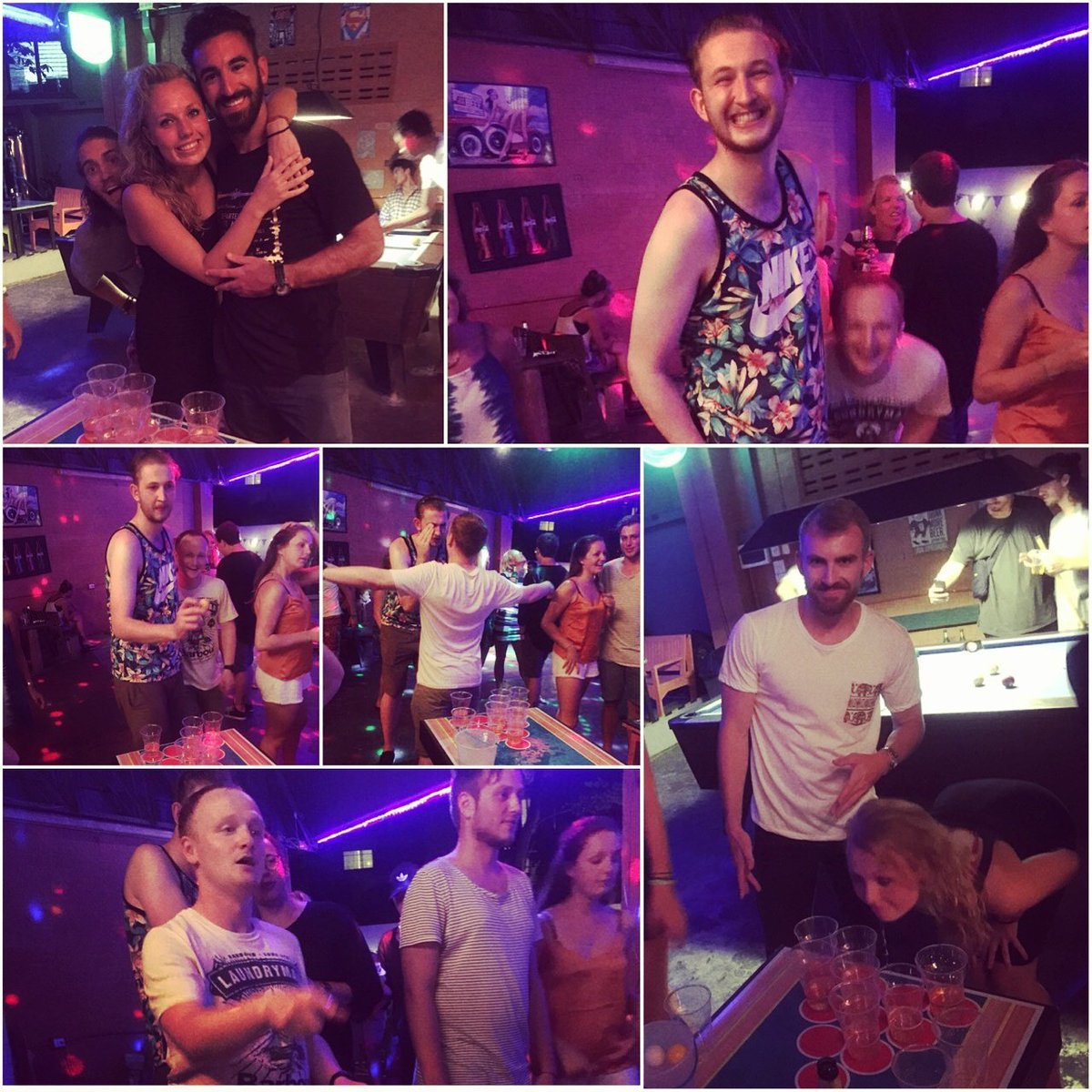 PakUpHostel's tweet photo. Final round. Beer Pong Olympics #pakuphostel #playgroundbarkrabi #krabi  #krabibar #krabihostel #hostels https://t.co/f9guYI36bT