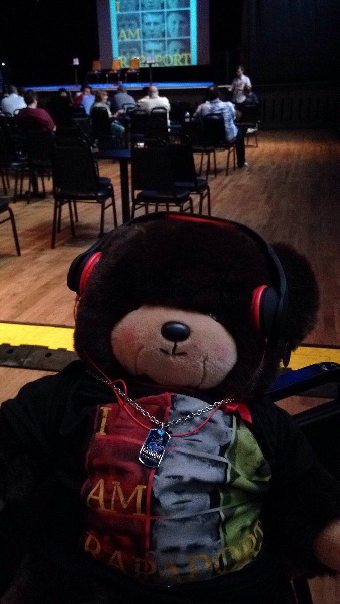 AdverTina's tweet photo. #Rapabear reppin' the Gringo Mandingo dog tag at @MilwTurners @iamrapaporttour ! @MichaelRapaport @GeraldMoody1560 https://t.co/39upza7XcA