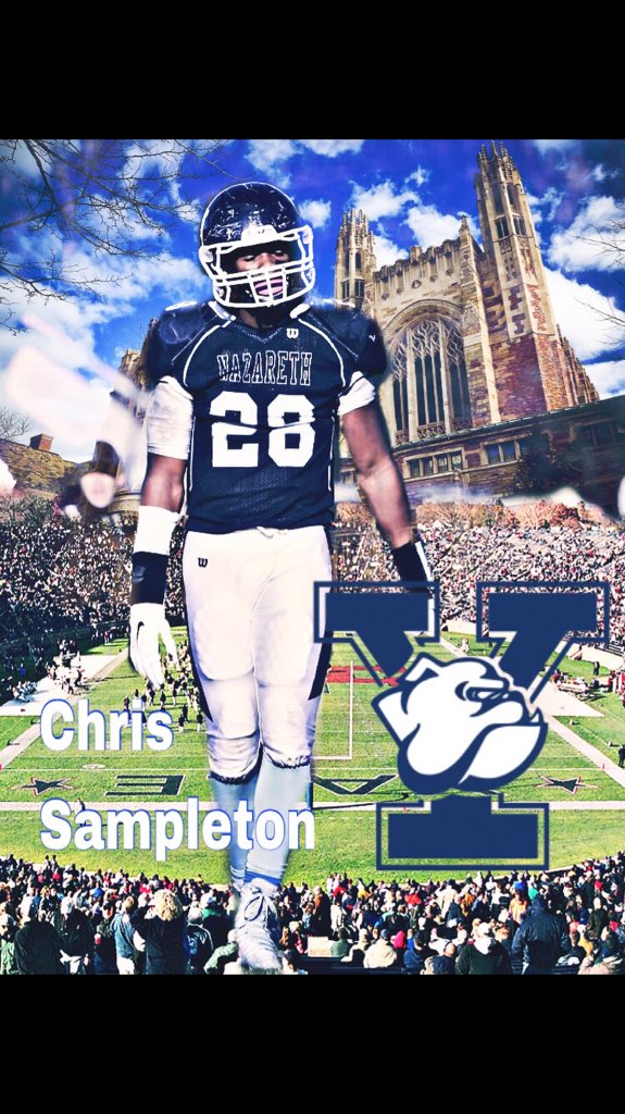ChrisSampleton's tweet photo. God is good! Blessed to officially commit to Yale University! #ROLLDOGS🐶 https://t.co/QHNcvbATJN