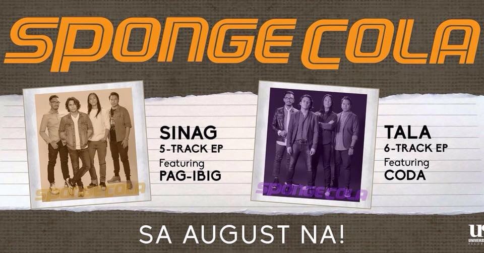 ABANGAN! Malapit na! Sponge Cola new album #SinagTala 😎 (c) UniversalRecordsPhilippines. @sponge_cola 👍🎶🎸